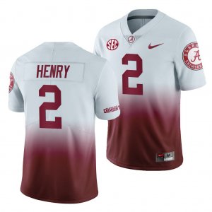 Men's Alabama Crimson Tide #2 Derrick Henry Gradient 2019 Color Crash NCAA College Football Jersey 2403JSER6